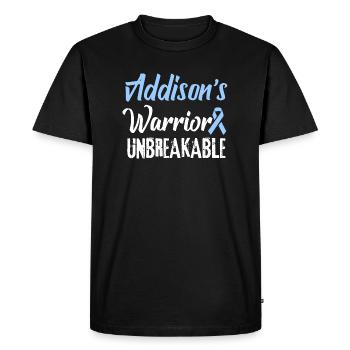 Addison's Disease Awareness Warrior - Men's Premium Organic T-Shirt - black - Front - Nico (187cm)