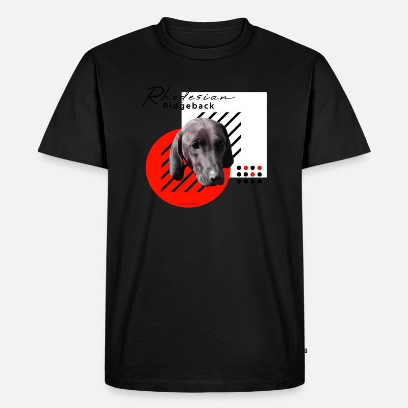 RR / Rhodesian Ridgeback - Männer Premium Bio T-Shirt - Schwarz
