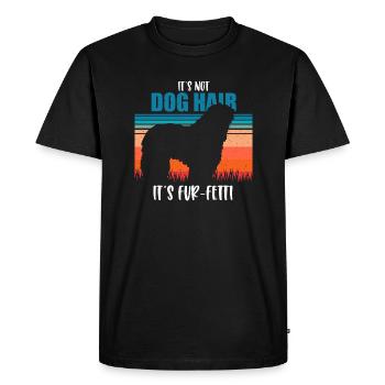 Chien de berger de Bergame - T-shirt Premium bio Homme - noir - Devant - Nico (187cm)