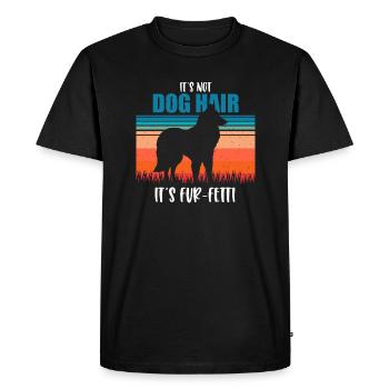 Berger Belge - T-shirt Premium bio Homme - noir - Devant - Nico (187cm)