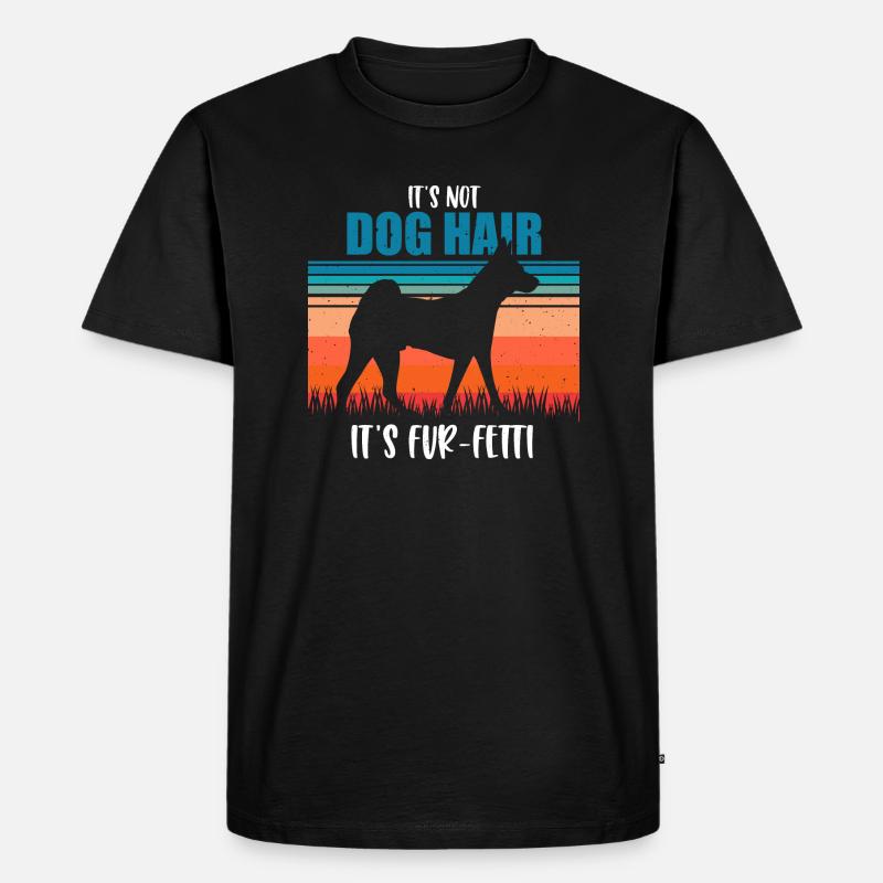 Basenji - Männer Premium Bio T-Shirt - Schwarz
