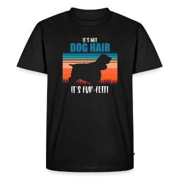Cocker Spaniel - Men's Premium Organic T-Shirt - black - Front - Nico (187cm)