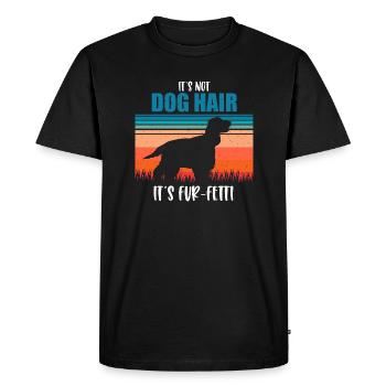 Deutsch Cocker Spaniel - Men's Premium Organic T-Shirt - black - Front - Nico (187cm)