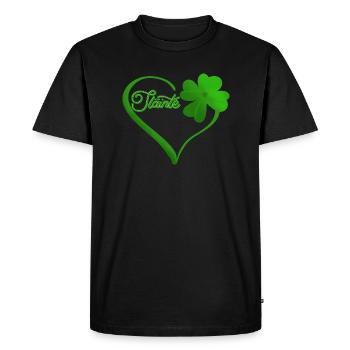 Slainte - Men's Premium Organic T-Shirt - black - Front - Nico (187cm)
