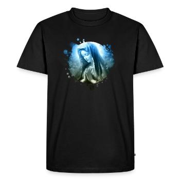 Holly Mary Maria Madonna Mariana Virgin Mary Holy - Men's Premium Organic T-Shirt - black - Front - Nico (187cm)