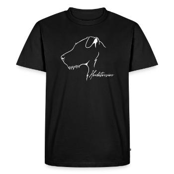 Heath Terrier Profil Chiens Chiens De Chasse Wilsigns - T-shirt Premium bio Homme - noir - Devant - Nico (187cm)