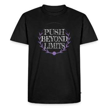 Fitness Tenacity Gym Santé Cool Happy Jokes - T-shirt Premium bio Homme - noir - Devant - Nico (187cm)