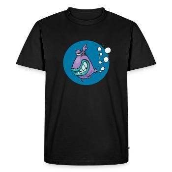 Parpy poisson - T-shirt Premium bio Homme - noir - Devant - Nico (187cm)