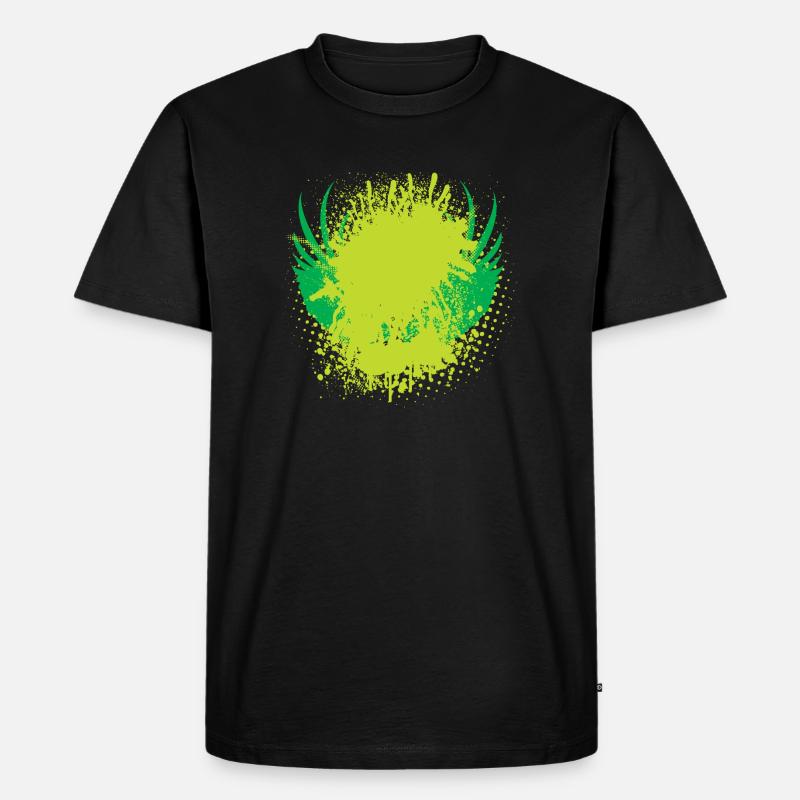 Vector background de - Männer Premium Bio T-Shirt - Schwarz