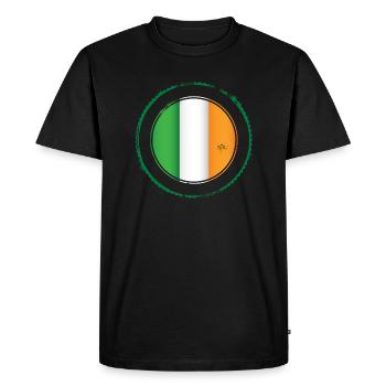Drapeau irlandais en - T-shirt Premium bio Homme - noir - Devant - Nico (187cm)
