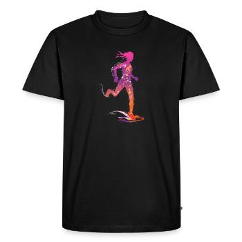 cross-country féminin de - T-shirt Premium bio Homme - noir - Devant - Nico (187cm)