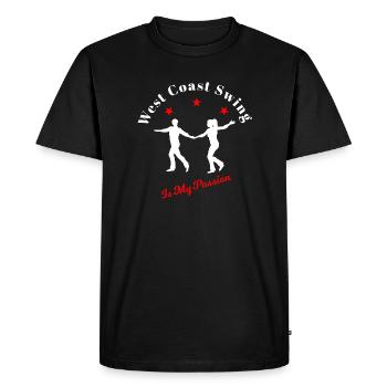 West Coast Swing Is My Passion WCS Tanzen Geschenk - Männer Premium Bio T-Shirt - Schwarz - Vorne - Nico (187cm)