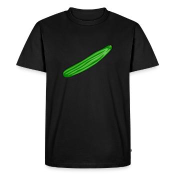 Concombre salade concombre concombres concombre de jardin kukumer - T-shirt Premium bio Homme - noir - Devant - Nico (187cm)