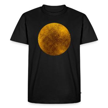 CIRCLES CIRCLES GOLD 1 - Men's Premium Organic T-Shirt - black - Front - Nico (187cm)
