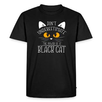 Chat noir animal de compagnie amour chat maison - T-shirt Premium bio Homme - noir - Devant - Nico (187cm)