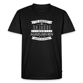 It took me 30 years ... 30th birthday present - Men's Premium Organic T-Shirt - black - Front - Nico (187cm)