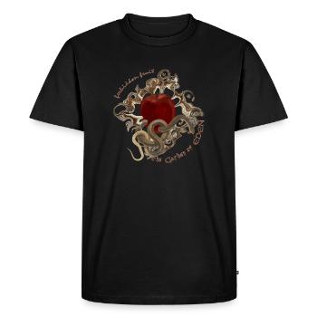 forbidden fruit - Men's Premium Organic T-Shirt - black - Front - Nico (187cm)