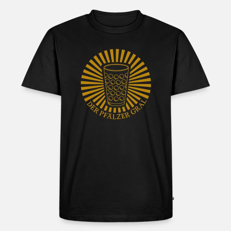 der pfälzer gral - Männer Premium Bio T-Shirt - Schwarz