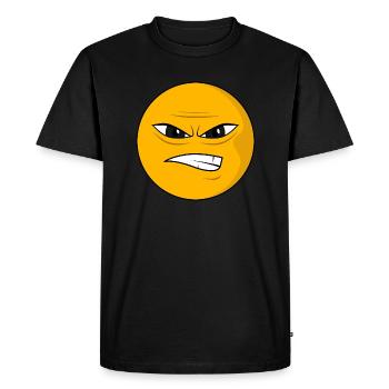 Bathroom Emoji - Men's Premium Organic T-Shirt - black - Front - Nico (187cm)