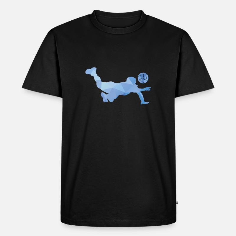 Volleyball Silhouette Dive Geschenk - Männer Premium Bio T-Shirt - Schwarz