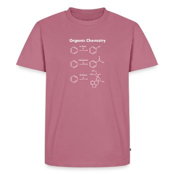 Examen de chimie organique - T-shirt Premium bio Homme - mauve - Devant - Nico (187cm)