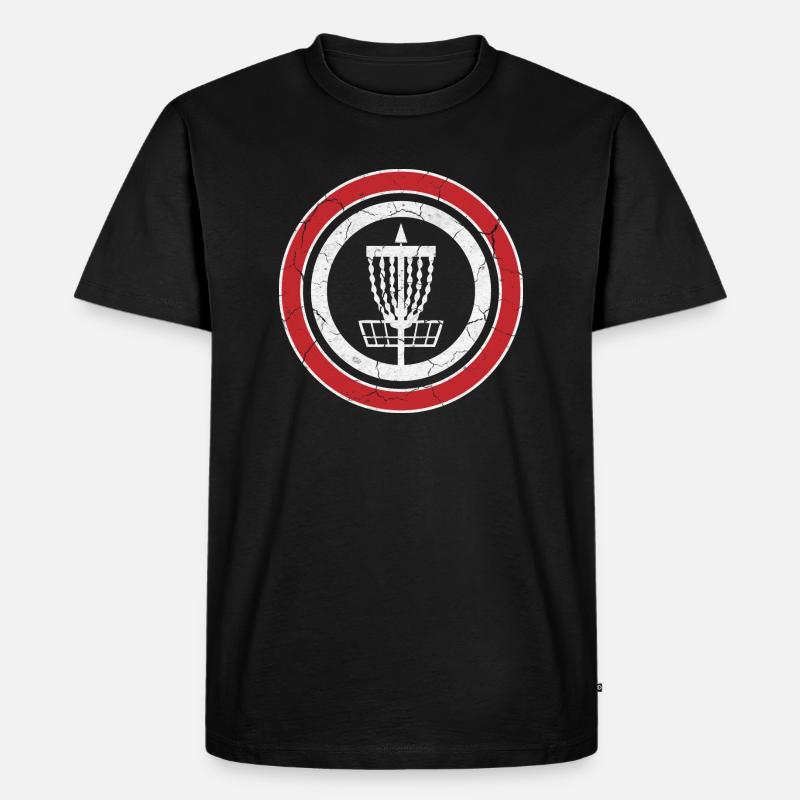 Disc Golf - Männer Premium Bio T-Shirt - Schwarz