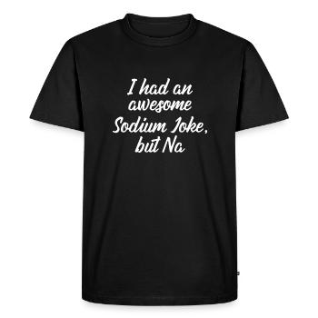 Chimie périodique disant cadeau de chimiste - T-shirt Premium bio Homme - noir - Devant - Nico (187cm)