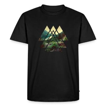 Nature Lovers Art Digital Art Nature Gift - Men's Premium Organic T-Shirt - black - Front - Nico (187cm)