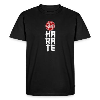 Une conception d'arts martiaux avec le tigre Shotokan - T-shirt Premium bio Homme - noir - Devant - Nico (187cm)