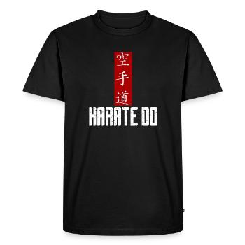Conception de t-shirt Karate-Do avec kanji japonais - T-shirt Premium bio Homme - noir - Devant - Nico (187cm)
