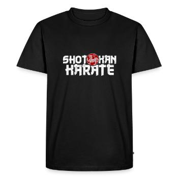 Shotokan Tiger design avec le soleil levant - T-shirt Premium bio Homme - noir - Devant - Nico (187cm)