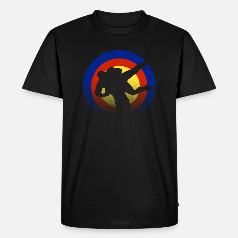 Ringer - Männer Premium Bio T-Shirt - Schwarz