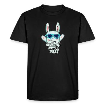 Hip Hop - T-shirt Premium bio Homme - noir - Devant - Nico (187cm)