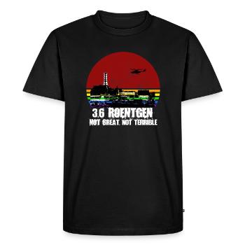 3.6 Roentgen - Pas génial, pas terrible - T-shirt Premium bio Homme - noir - Devant - Nico (187cm)