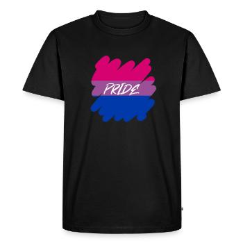 Bi Pride - Pride - Men's Premium Organic T-Shirt - black - Front - Nico (187cm)