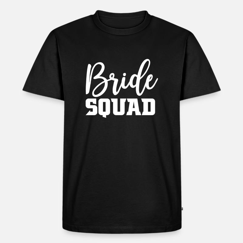 Bride Squad Geschenk - Männer Premium Bio T-Shirt - Schwarz