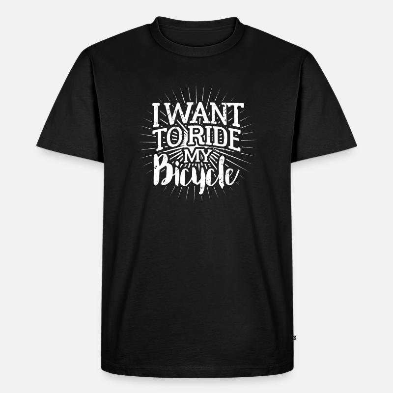 Bicycle - Männer Premium Bio T-Shirt - Schwarz
