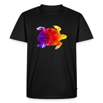 Colored turtle - Men's Premium Organic T-Shirt - black - Front - Nico (187cm)
