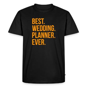 Best Wedding Planner Ever Gift - Men's Premium Organic T-Shirt - black - Front - Nico (187cm)