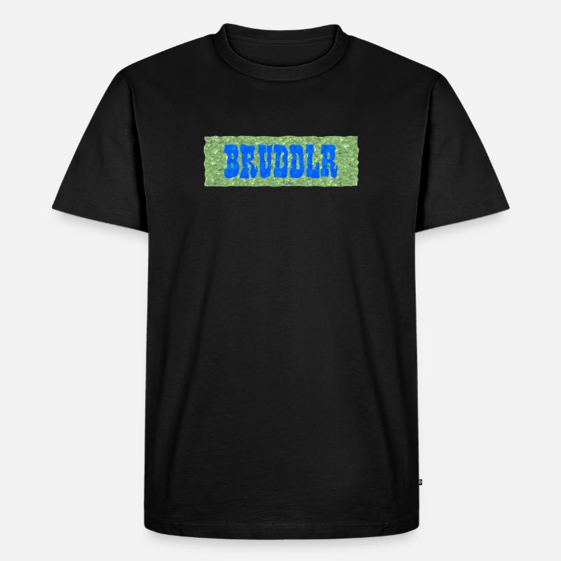Bruddlr - alter Meckerfritze - Männer Premium Bio T-Shirt - Schwarz