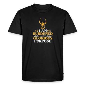 But glorieux - T-shirt Premium bio Homme - noir - Devant - Nico (187cm)