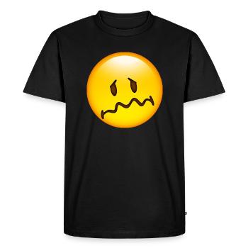 Smiley Sad - T-shirt Premium bio Homme - noir - Devant - Nico (187cm)