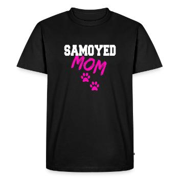 Samoyède maman - T-shirt Premium bio Homme - noir - Devant - Nico (187cm)