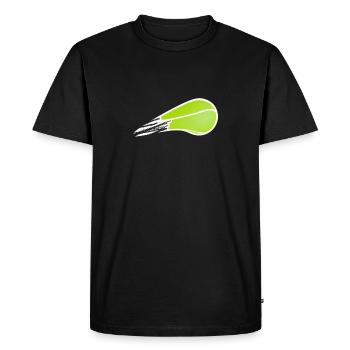 Balle de tennis - T-shirt Premium bio Homme - noir - Devant - Nico (187cm)
