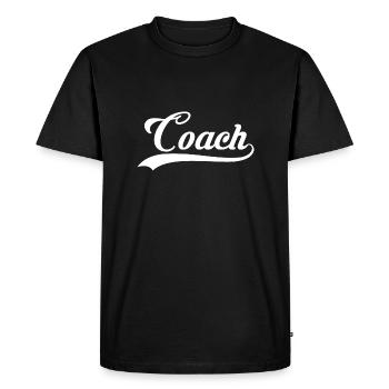 Cadeau sportif entraîneur entraîneur - T-shirt Premium bio Homme - noir - Devant - Nico (187cm)