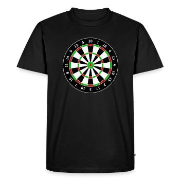 Fléchettes Fléchettes Fléchettes fléchettes - T-shirt Premium bio Homme - noir - Devant - Nico (187cm)