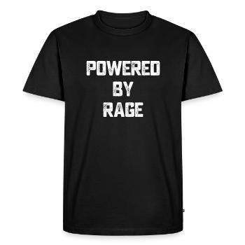 Propulsé par Rage Motivation Gift - T-shirt Premium bio Homme - noir - Devant - Nico (187cm)