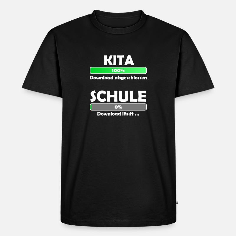 Schule loading - Schulbeginn - Einschulung - Männer Premium Bio T-Shirt - Schwarz