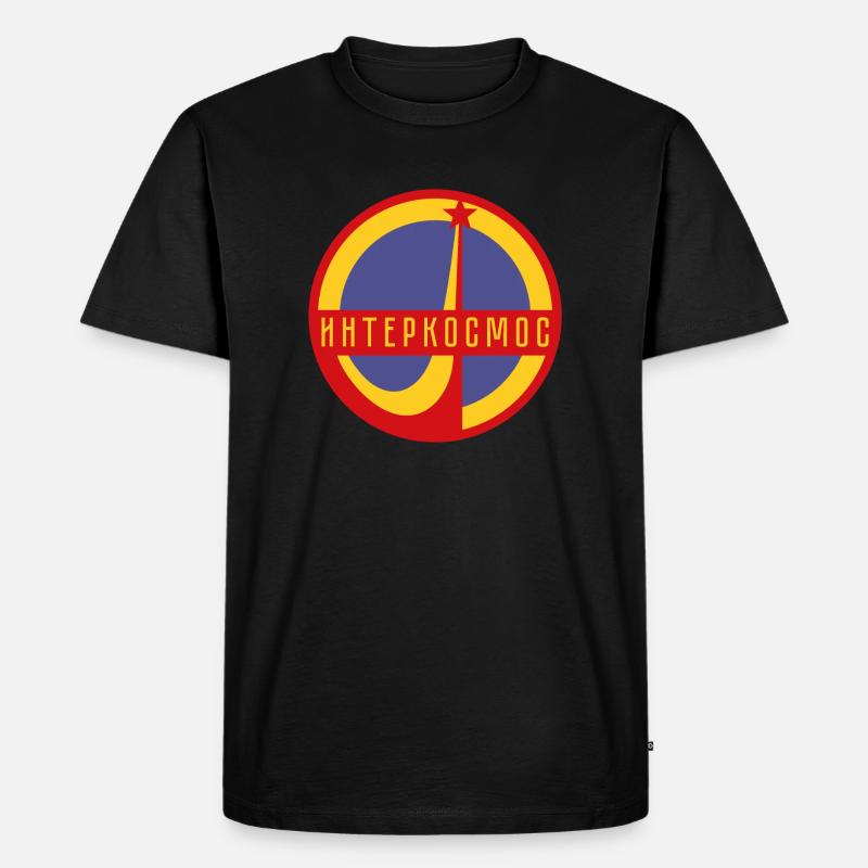 Interkosmos Sputnik Weltraum UdSSR Geschenk - Männer Premium Bio T-Shirt - Schwarz