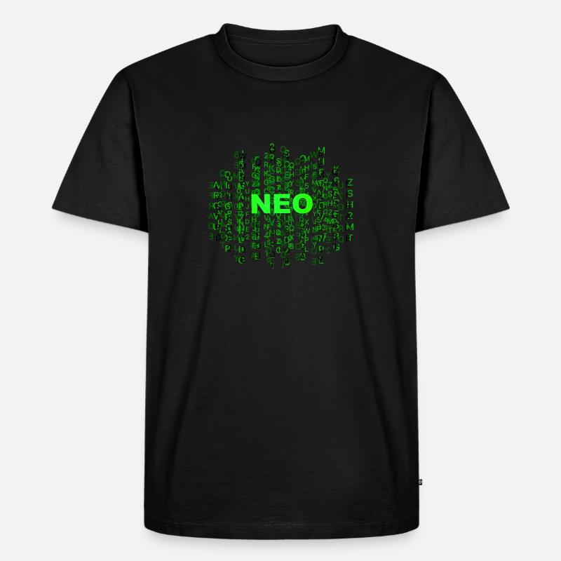 Code neo - Männer Premium Bio T-Shirt - Schwarz